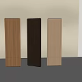 Modern Room Divider Design With Light Wood And Dark Panel Elements 3d model