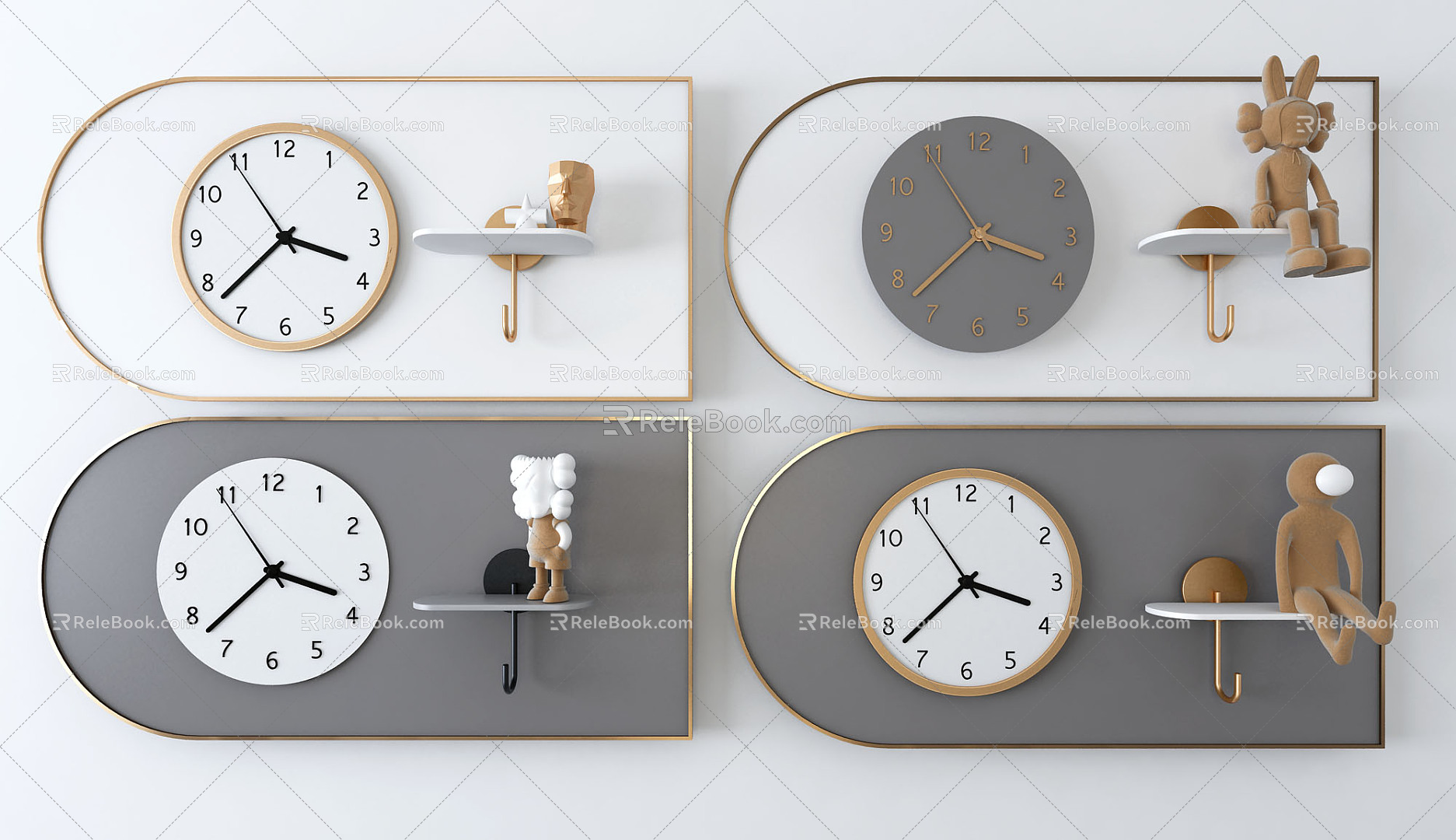 Modern Clock 3d model