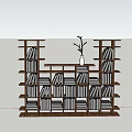Stylish Wooden Bookshelf With Multiple Shelves Filled With Books And White Vase With Twigs