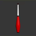 Red Hardware Hand Tool with White Grip Gray Head and Ergonomic Design