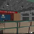 Yuanmei Group 2024 New Year Gala Stage With Red Audience Seats And Lighting