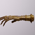 decorative hand gold silver gold body 3d model