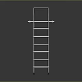 Silver Metal Multi Step Ladder With Handrail Sturdy Design For Indoor Outdoor Use