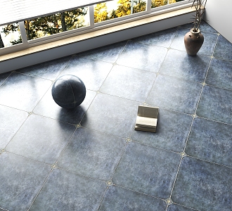 Nordic Antique Tile Floor 3d model