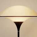 Modern Table Lamp With Red Fruits In Bowl On Cabinet White Wall Background