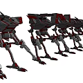Game and Movie Characters Futuristic Mechanical Multi Legged Robot Design Models