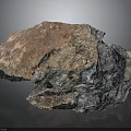 Natural Stone Material With Rustic Brown And Gray Textured Surface