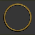 Gold Fashion Ring Accessory With Shiny Metallic Finish And Sleek Surface Design