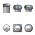 Stainless Steel Household Ventilation Vents With Corrugated Round Design For Home Use