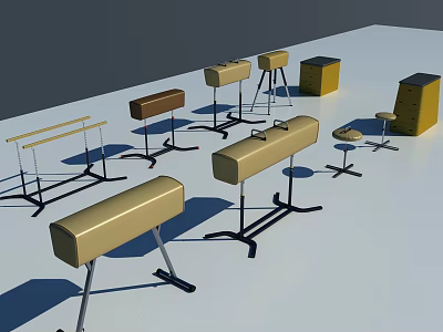 Modern Gymnastics Trojan Gym Gymnastics Trojan 3d model