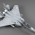 Fighter Aircraft Jet Fighter 3d model