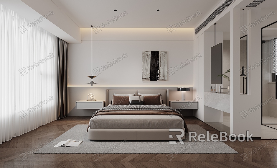 Minimalist Master Bedroom model