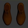 Brown Leather Lace Up Shoes With Textured Upper For Casual Daily Wear
