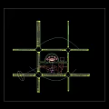 Modern Multi Story Office Building With Glass Facade Green Lawn And Trees Plaza