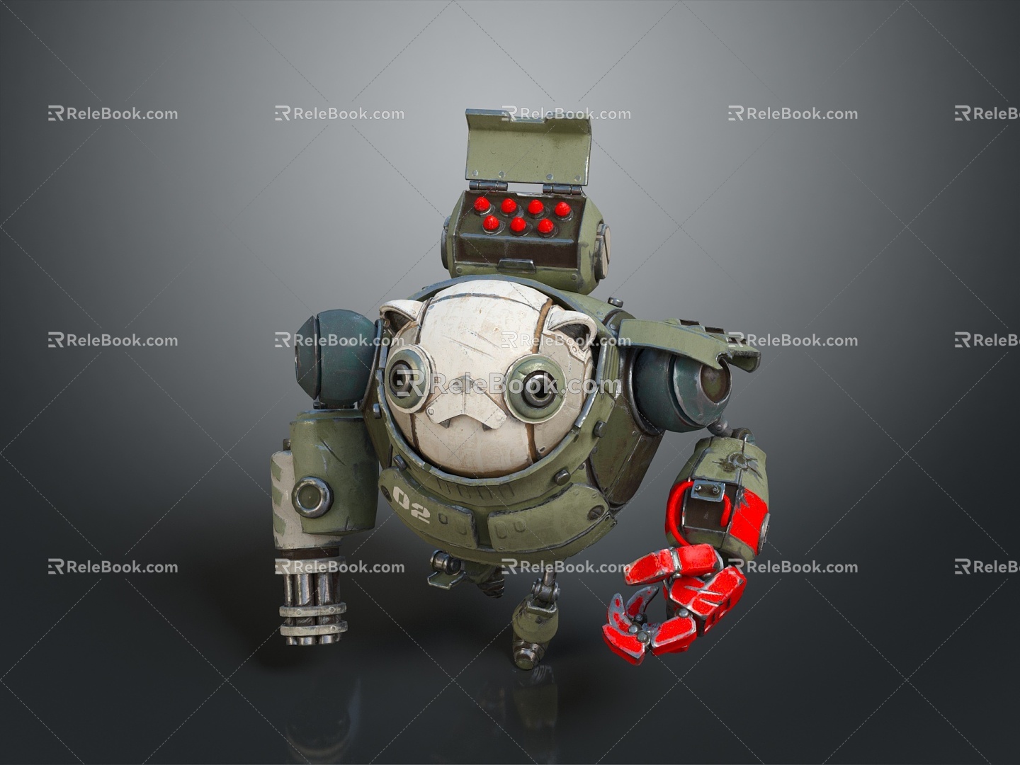 Mech Warrior Mech Soldier Machine Battlearm Mechanical Battlearm Machine Fighter Robot 3d model