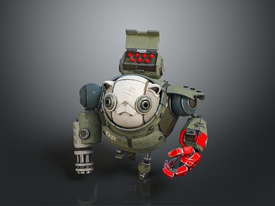 Mech Warrior Mech Soldier Machine Battlearm Mechanical Battlearm Machine Fighter Robot 3d model