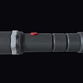 Modern Black Metal Downlight Spotlight With Red Button And Sleek Design For Home Interiors