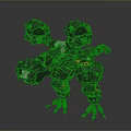 Mechanical Creature Character With Multi Limb Structure Black Orange Accents Robotic Joints And Clawed Feet