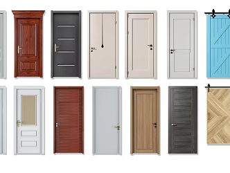 Wooden door 3d model