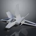 White Aircraft Model With Detailed Wings Cockpit And Tail Structure Design 3d model