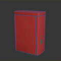 Red Secure Storage Cabinet With Lock And Key For Office Equipment