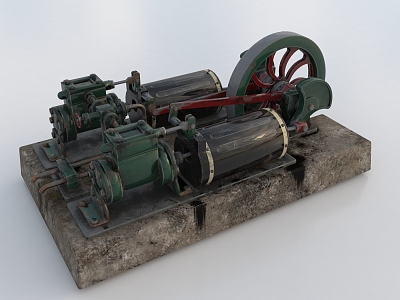 steam engine steam engine steam engine industrial equipment 3d model