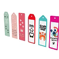 Colorful Decorative Bookmarks With Various Animal Patterns And Text Phrases