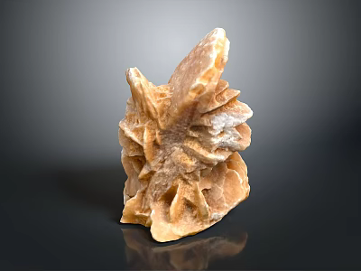 Detailed Natural Stone Sculpture Carving With Intricate Texture And Abstract Design Features 3d model