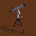 Telescope decorative ornaments 3d model