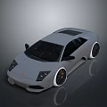 Sleek Gray Sports Car With Dark Roof Black And White Rims And Modern Design