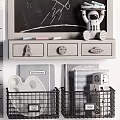 Creative Study Space With Chalkboard Rocket Art Astronaut Decor And Stationery Organizers