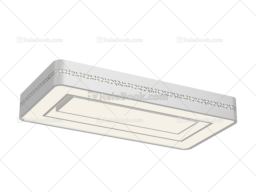 Light Luxury Ceiling Lamp 3d model