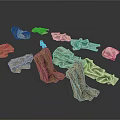 Assorted Colored Socks In Various Styles For Daily Life And Comfortable Wear