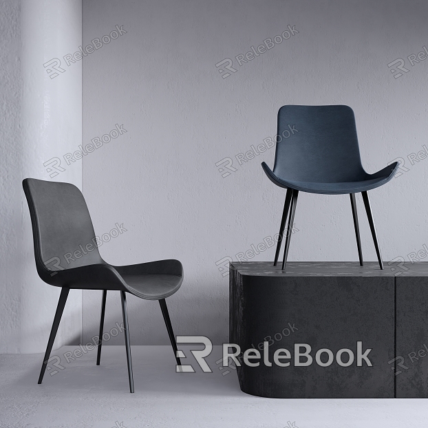 Italian Minimalist Dining Chair Combination model