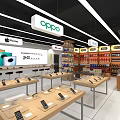 Modern Liquor and Tobacco Store Interior With Shelves Full Of Various Products And Display Counters