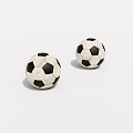 Sports Equipment Featuring Classic Black and White Soccer Balls for Training Games