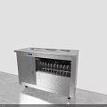 Commercial Stainless Steel Dish Storage Equipment With Countertop And Multiple Shelves