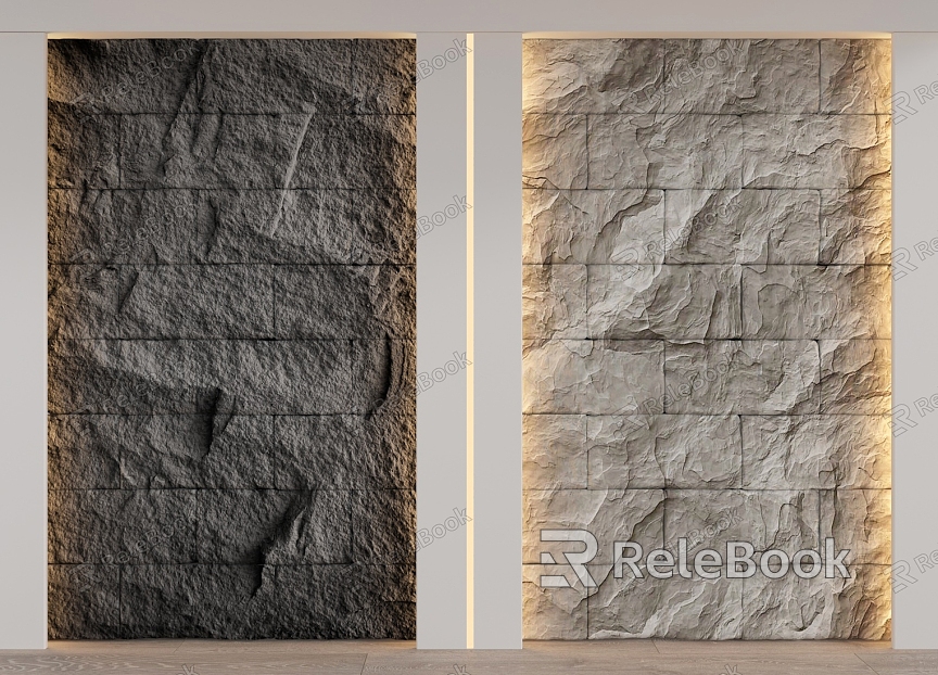 rubble background wall model