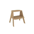 Light Wood Two Step Stool With Simple Design And Sturdy Structure For Home 3d model