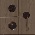 Decorative Round And Bar Shaped Cabinet Handles In Brown Gold For Wooden Cabinets