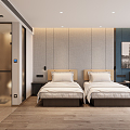 Hotel Rooms Modern Rooms 3d model