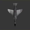 Detailed Fighter Jet Model With Gray Body Green Cockpit And Wing Design