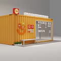 Warm Container Style Love Station Offering Free Water Charging Rest And Meal Heating