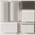 Different Types of Modern Home Radiators with White and Black Design Styles