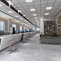 Modern Hall Government Service Center Hall 3d model