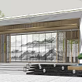 new chinese style gate 3d model