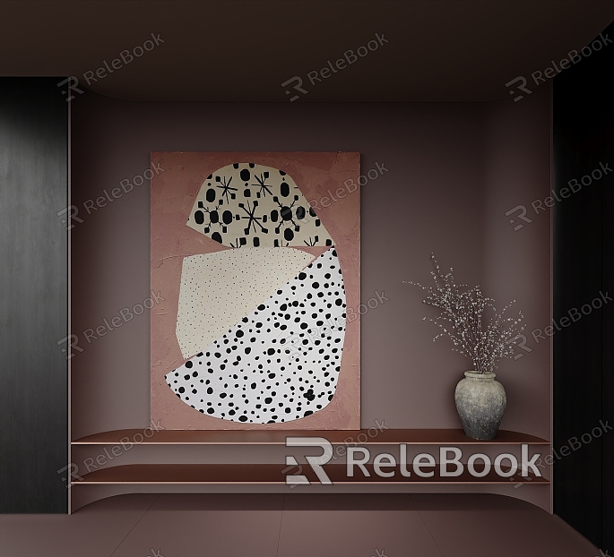 Modern Cream Hanging Painting model