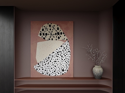 Modern Cream Hanging Painting model