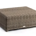 Brown Wicker Shoe Bench With Square Storage Design For Home Entryway 3d model