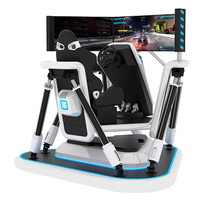 Modern equipment three-screen six-axis racing 3d model